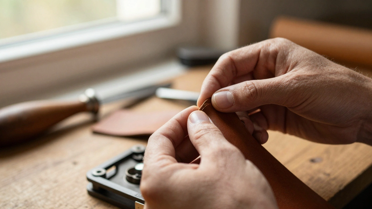 Artisan hands crafting a product with care and precision